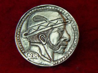 1936 - P Hobo Nickel - The Bearded Man With Feather In His Hat 981 photo
