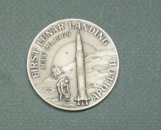 Medal: First Lunar Landing July 20,  1969 Apollo11 photo
