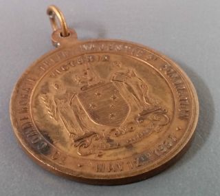 1937 Australia Coronation Of George Vi And Queen Elizabeth Commemorative Medal photo