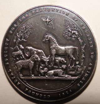 Vintage English Animal Health Care Medal photo