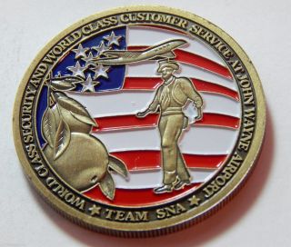 Vintage Tsa Transportation Security Administration Bronze Enameled Medal photo