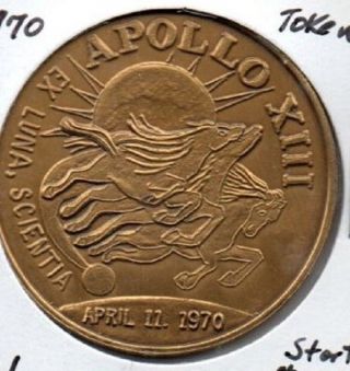 1970 Project Apollo Apollo 13 Token Bu Bronze L@@k 598 photo