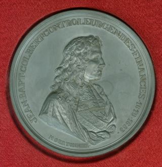20th Century French Medal To Honor Jean Baptiste Colbert,  Minister Of Finance photo