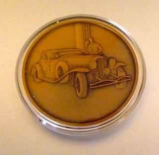 Rare 1932 Duesenberg Model Sj Hamilton Great Classic Car Bronze Medal photo