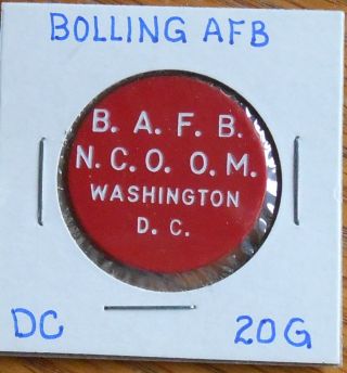 Bolling Afb,  Dc Nco Open Mess Military Token photo