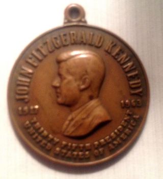 Rare 1963 John F.  Kennedy Commemorative Medal - Jfk Cameo - Rare Vintage Us Coin photo