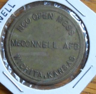 Mcconnell Afb,  Ks Nco Open Mess Military Token photo