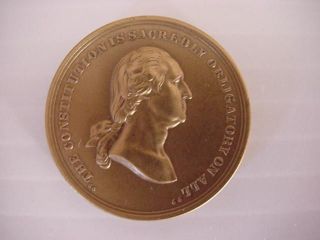 1861 Washington Constitution Obligatory - Philadelphia Allegiance Medal photo