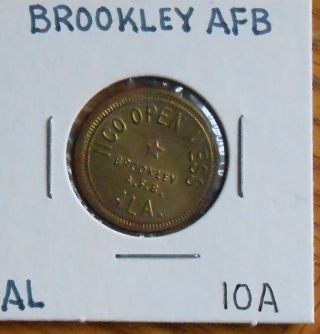 Brookley Afb,  Al Nco Open Mess Military Token photo