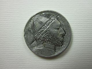 Vintage Engraved Hobo Nickel Type 2 Buffalo Indian Head Nickel photo