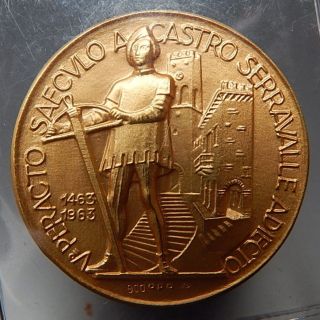Rare 1963 San Marino.  900 Gold Collectible Medal photo