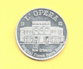 L ' Opera French Opera House 1983 Token Orleans photo