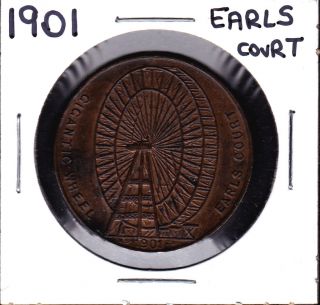 1901 British Giant Ferris Wheel Medal/token photo