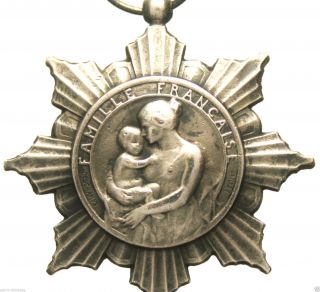Loving Mother Antique Art Nouveau Medal Pendant To The Family Signed L Deschamps photo