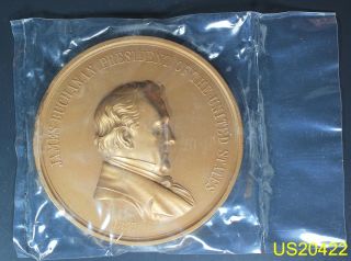 U.  S.  Medal No.  115 President James Buchanan 3 Inch Bronze photo