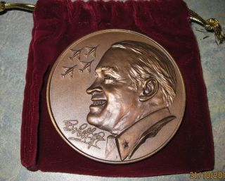 1985 Commemorative Unc Bob Hope Medal From U.  S.  Marine Corp Only 325 Minted photo