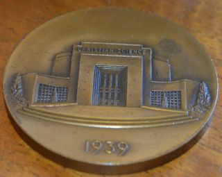 Deco York Worlds Fair 1939 Bronze Medal 2 1/2 