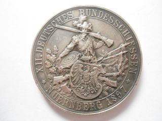 Silver Medal - German Shooting Price / Award - Deutsches Bundesschiessen 1897 photo