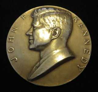 Kennedy Presidential Inaugural Medal Bronze 1961 By Gilroy Roberts Us photo