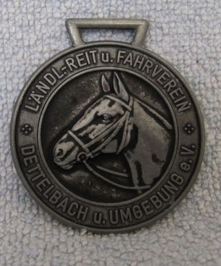 Vintage German Bavaria Horse Medal Marked photo