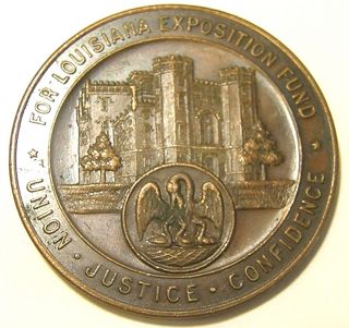 Rare 1915 Pan Pacific Exposition Medal The Louisiana Building A Rarity One photo