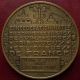 Art Deco French Gilded Bronze Medal By G.  Contaux Exonumia photo 1