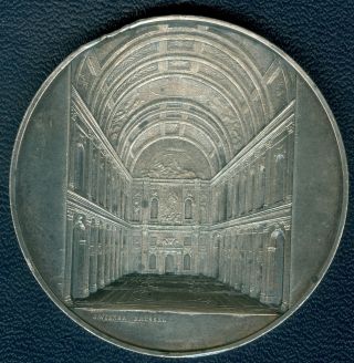 1850 Belgium Medal To Commemorate Amsterdam Stadhuis,  By Jacques Wiener photo