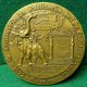 Navigator Gama In Calicut / Elephant 90mm 1972 Bronze Medal By Cabral Antunes Exonumia photo 1