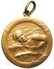 Exquisite Antique Art Nouveau Medal Pendant Of The 1935 Swimming Competition Exonumia photo 1