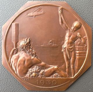 1930 Belgium Medal Issued For The International Exposition At Antwerp By Dupon photo