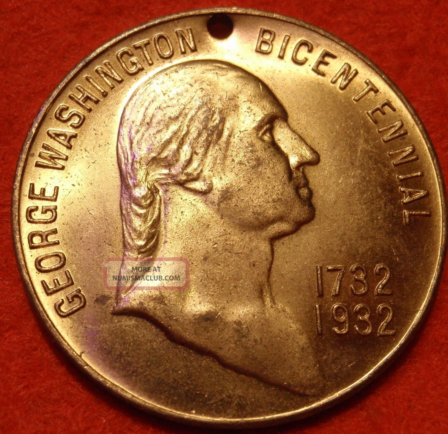 George Washington Commemorative Medal Token Birth Bicentennial 1732 1932 george-washington-commemorative-medal-token-birth-bicentennial-1732-1932