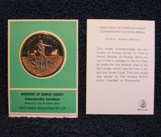 Discovery Of Corpus Christi - Franklin Proof - Like Specimen - Medal Coin photo