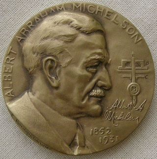 Albert A.  Michelson Hall Of Fame Medal,  1973 By Elisabeth Gordon Chandler photo