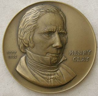 Henry Clay Hall Of Fame For Great Americans Medal,  1973 By John Terken photo