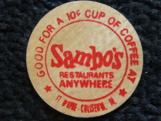 Sambo ' S Ft.  Wayne=coliseum,  In.  G/f A 10c Cup Of Coffee/sambo ' S Has It Ok Fine photo
