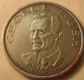 Political Medallion George Bush Vice Presidential Inauguration 1981 photo