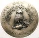 Splendid Vintage Art Medal With The Wise Owl & Torches Decors Exonumia photo 1