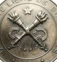 Splendid Vintage Art Medal With The Wise Owl & Torches Decors Exonumia photo 3
