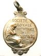 Child Protection Society - Splendid Antique Art Medal Pendant Signed Samuel Exonumia photo 1