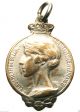 Child Protection Society - Splendid Antique Art Medal Pendant Signed Samuel Exonumia photo 2