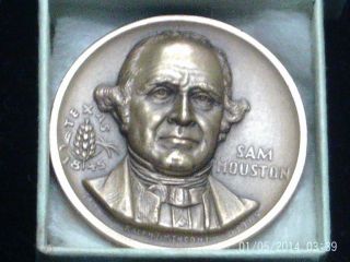 Coinhunters - Texas - Medallic Art Co Statehood Art Medal - Sam Houston photo