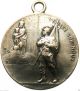 Our Lady Of Victory & World War I Soldier Antique Art Medal Signed Emile Dropsy Exonumia photo 1
