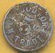 Vintage M.  W.  Peterson,  Hobart,  Indiana 5 Cents In Trade Token. Exonumia photo 1