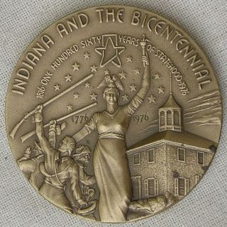 Maco.  Indiana Bicentennial Series Indiana And The Bicentennial Medal,  1976 photo