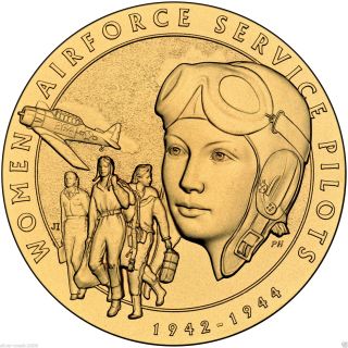 Women Airforce Service Pilots (wasp) Bronze Medal 1.  5 Inch. photo