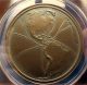 Daniel Carr 2014 Panama Centennial 39mm.  Antiqued Brass Medal.  Anacs Ms69 Exonumia photo 1
