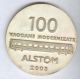 Medal Cfr Romanian Railways Romania Construction Company Wagon Alstom 2003,  Box Exonumia photo 2