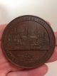 Haven Ct 1838 Bicentennial Bronze Medal,  Clipper Ship,  Steam Ship,  Rr Exonumia photo 3