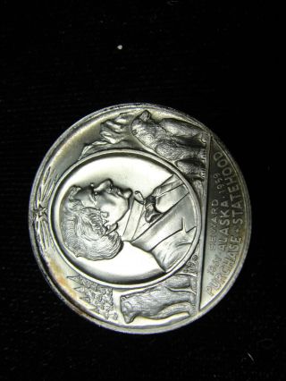 Heraldic Art Medallions.  925.  54ozt Alaska Admitted To The Union 1959 photo