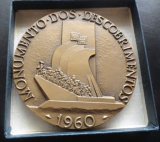 Bronze Medal - Monument Of The Portuguese Discoveries,  1960 By La M 24 photo